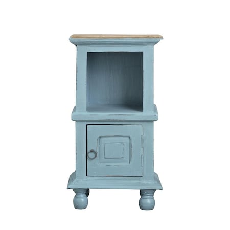 Sunset Trading Cottage Table with Two Tone Beach - Blue & Brown CC-TAB016TLD-BBSV